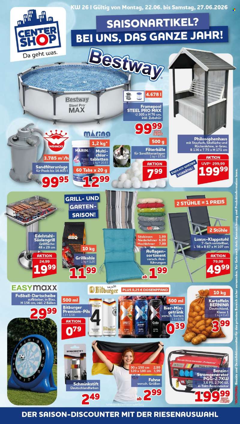 Prospekte CENTERSHOP - 22.06.2026 - 27.06.2026.