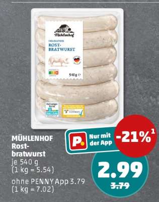 MÜHLENHOF Rostbratwurst