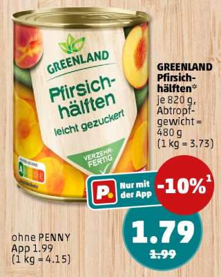 GREENLAND Pfirsichhälften