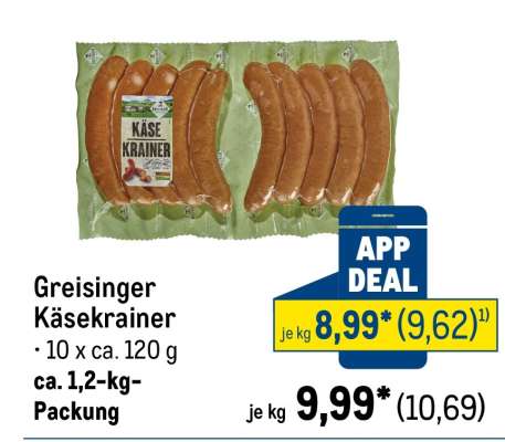 Greisinger Käsekrainer