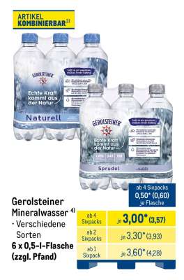 Gerolsteiner Mineralwasser