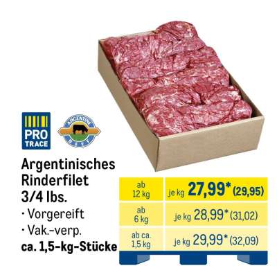 Argentinisches Rinderfilet