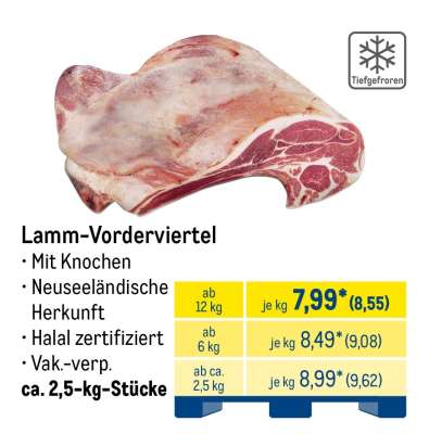Lamm-Vorderviertel