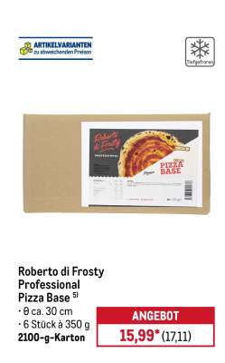 Roberto di Frosty Professional Pizza Base