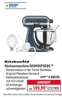 KitchenAid Küchenmaschine 5KSM95PSEBS