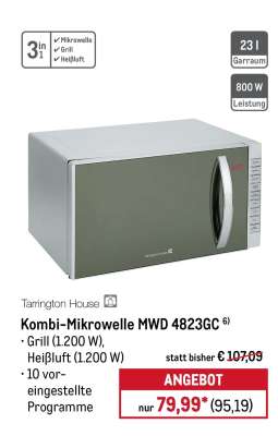 Kombi-Mikrowelle MWD 4823GC