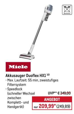 Akkusauger Duoflex HX1
