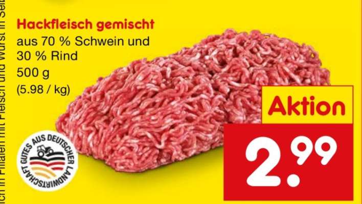 Hackfleisch gemischt