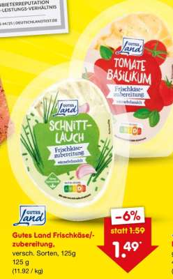 GUTES Land Frischkäse/-zubereitung