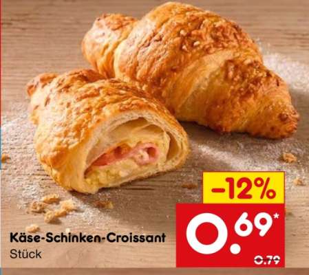 Käse-Schinken-Croissant