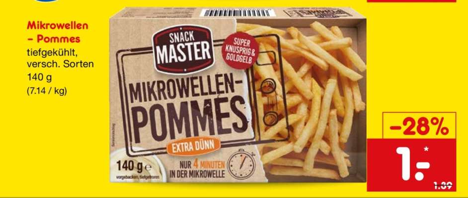 Mikrowellen-Pommes