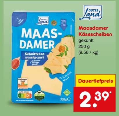 Maasdamer Käsescheiben