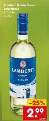 Lamberti Garda Bianco oder Rosso
