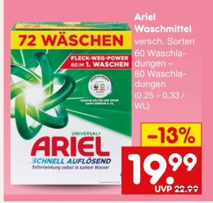 Ariel Waschmittel*