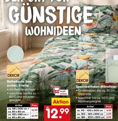 Bettwäsche Seersucker, 2-teilig