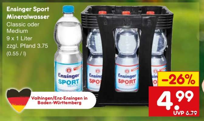 Ensinger Sport Mineralwasser