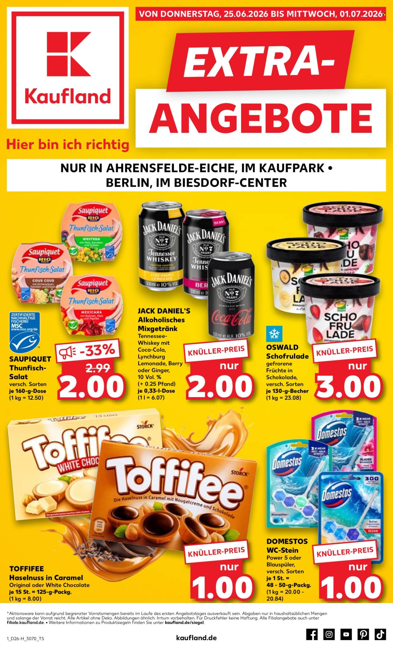 Leták Kaufland - 25.6.2026 - 1.7.2026. Strana 1
