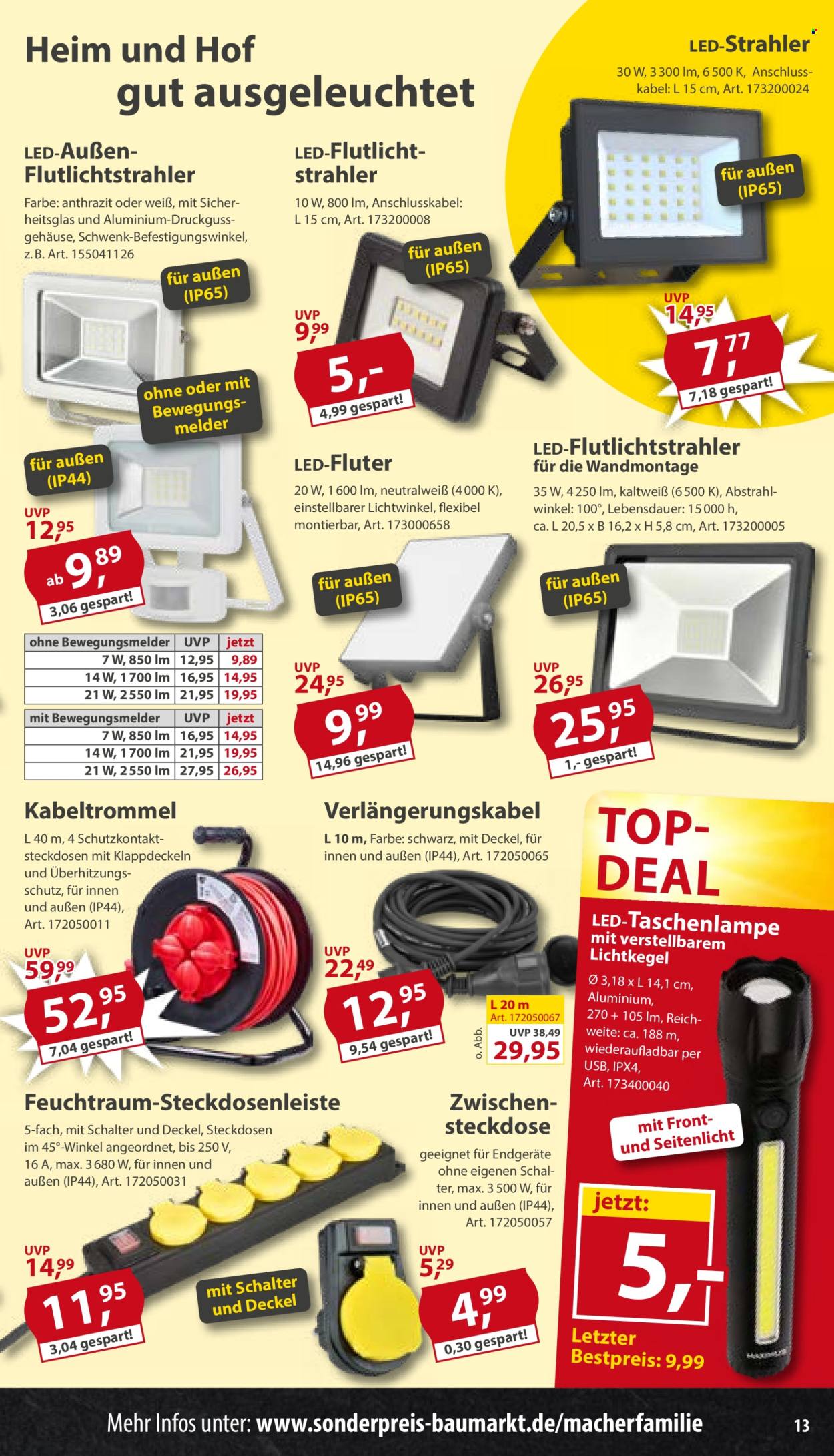 Sonderpreis-Baumarkt Prospekte  - 27.06.2026 - 3.07.2026. Seite 13