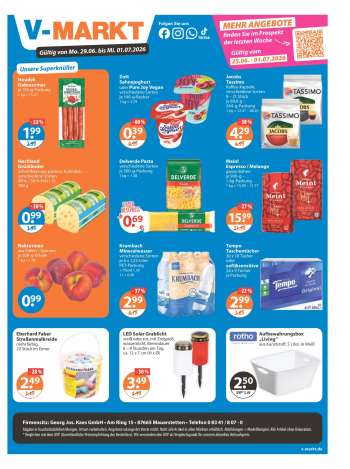 Prospekte V-Markt - 29.06.2026 - 1.07.2026.