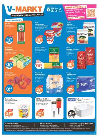 Prospekte V-Markt - 29.06.2026 - 1.07.2026.