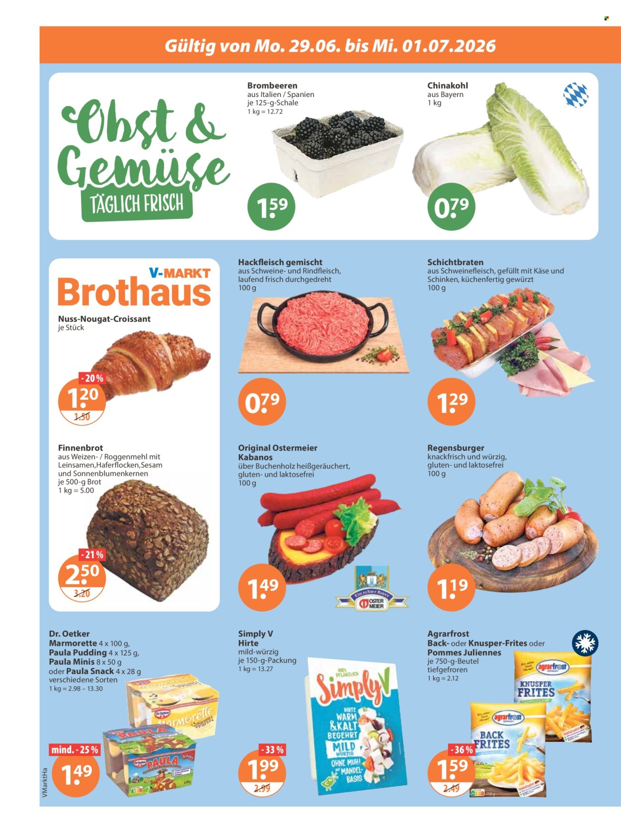 V-Markt Prospekte  - 29.06.2026 - 1.07.2026. Seite 2