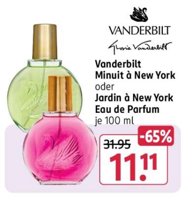 Vanderbilt Minuit à New York oder Jardin à New York Eau de Parfum