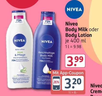 Nivea Body Milk oder Body Lotion