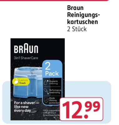 Braun Reinigungskartuschen 2 Stück