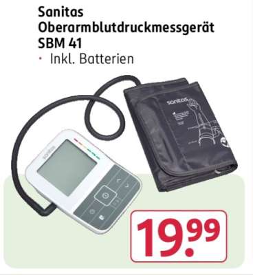 Sanitas Oberarmblutdruckmessgerät SBM 41