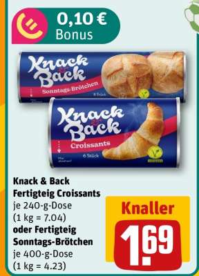 Knack & Back Fertigteig Croissants