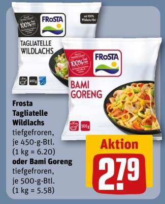 Frosta Tagliatelle Wildlachs oder Bami Goreng