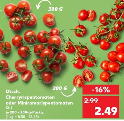 Dtsch. Cherryrispentomaten oder Miniromarispentomaten