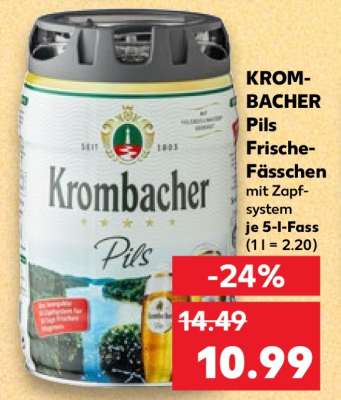 KROMBACHER Pils Frische-Fässchen