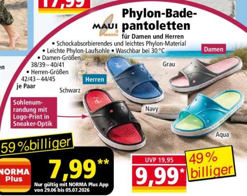 Phylon-Badepantoletten