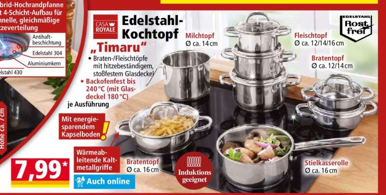 Edelstahl- Kochtopf „Timaru“
