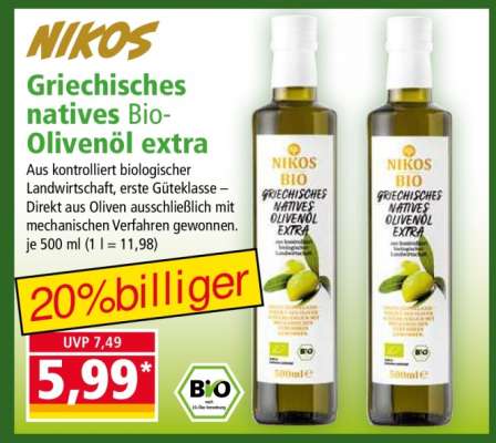 Griechisches natives Bio-Olivenöl extra