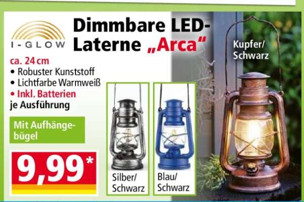 Dimmare LED-Laterne „Arca“