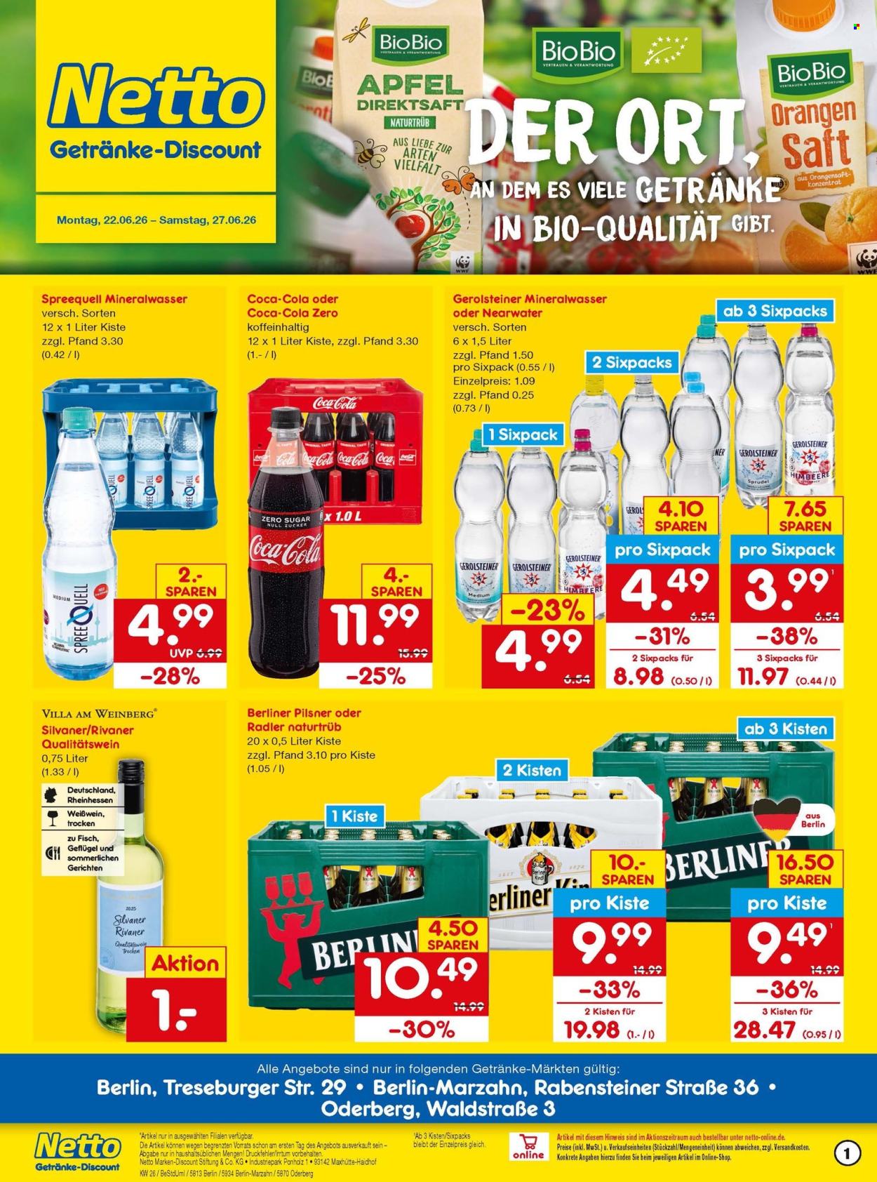 Leták Netto Marken-Discount - 22.6.2026 - 27.6.2026. Strana 1