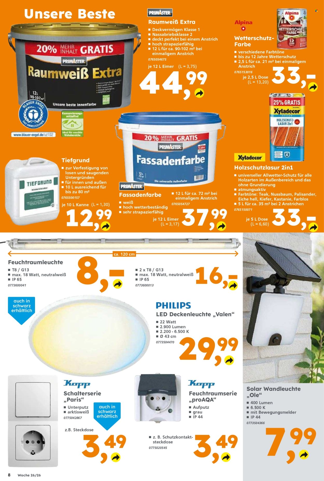 Globus Baumarkt Prospekte  - 22.06.2026 - 27.06.2026. Seite 8
