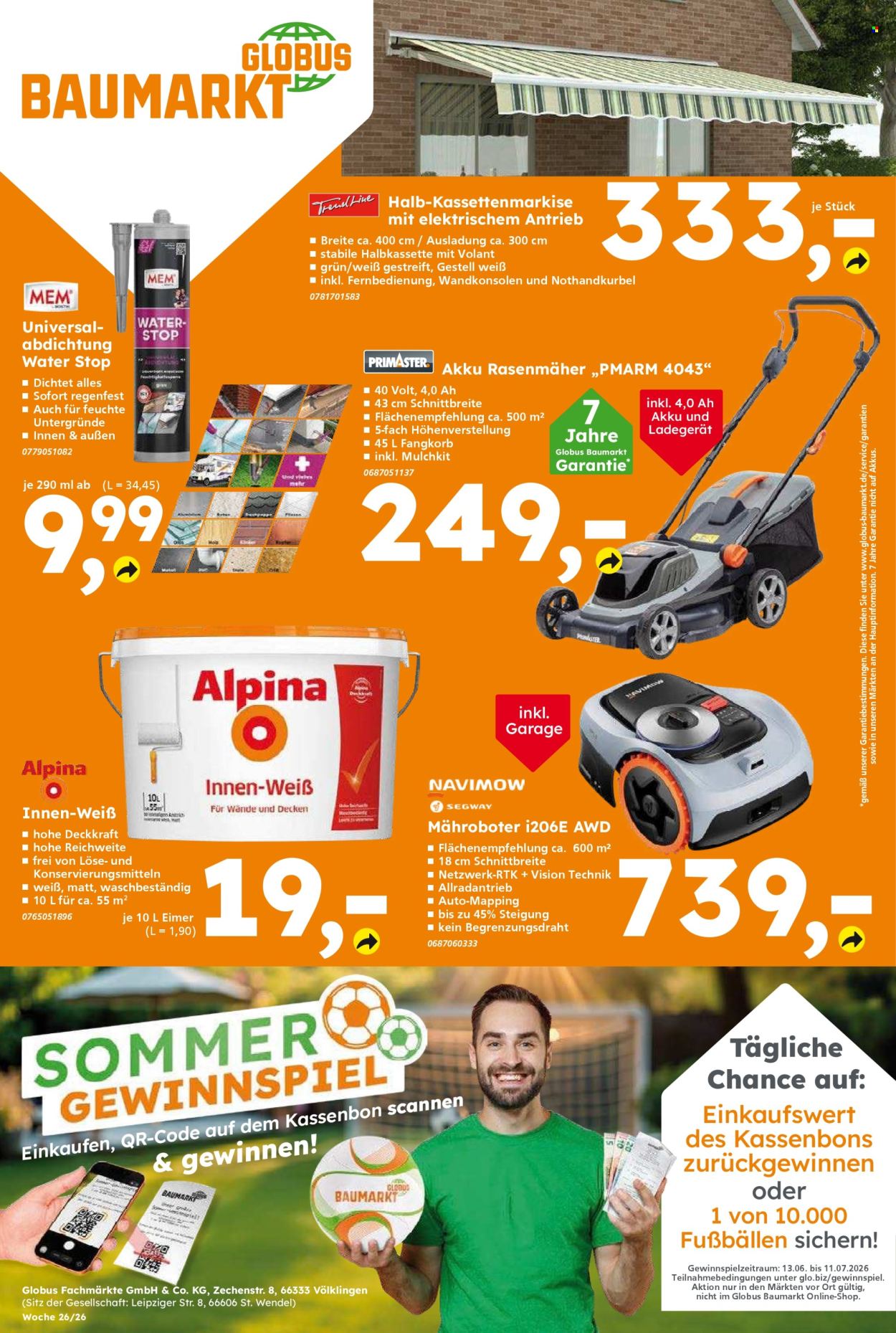 Globus Baumarkt Prospekte  - 22.06.2026 - 27.06.2026. Seite 12