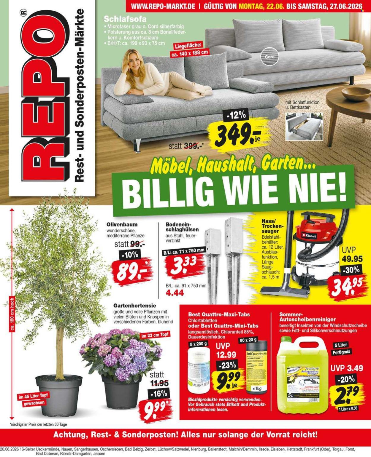 Repo Prospekte  - 22.06.2026 - 27.06.2026. Seite 1
