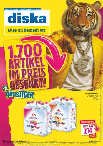 Prospekte Diska - 22.06.2026 - 27.06.2026.