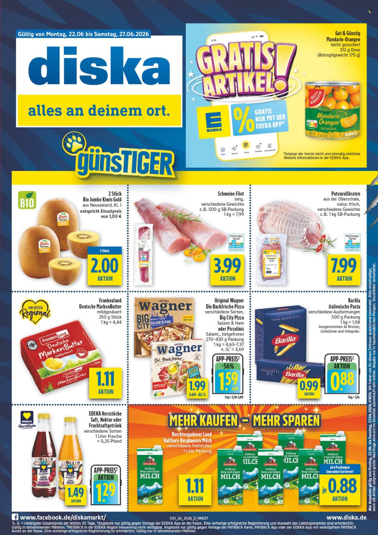 Diska Prospekte  - 22.06.2026 - 27.06.2026. Seite 3
