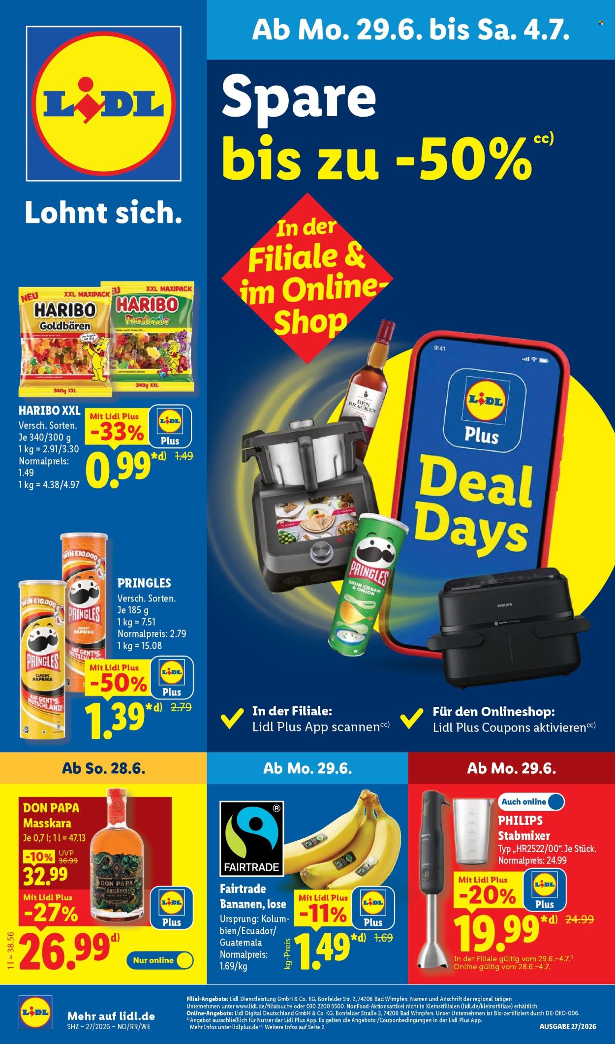 Lidl Prospekte  - 29.06.2026 - 4.07.2026. Seite 1