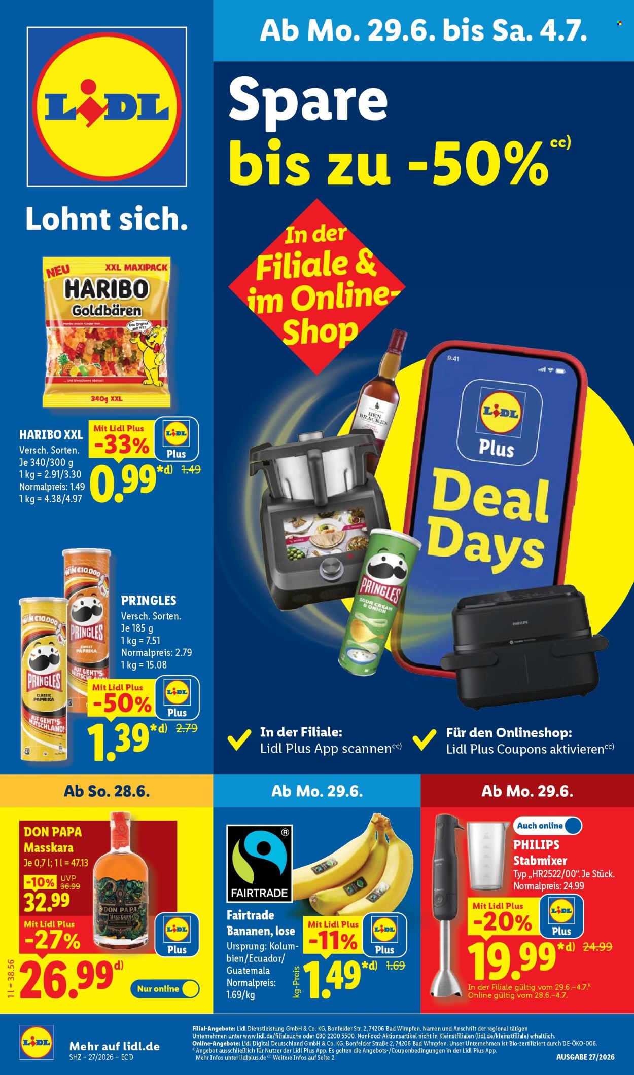 Lidl Prospekte  - 29.06.2026 - 4.07.2026. Seite 1