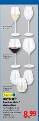 SILVERCREST Premium-Wein-/Wassergläser