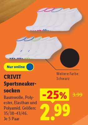 CRIVIT Sportsneakersocken