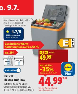 CRIVIT Elektro-Kühlbox