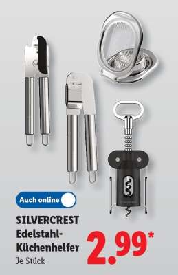 SILVERCREST Edelstahl-Küchenhelfer
