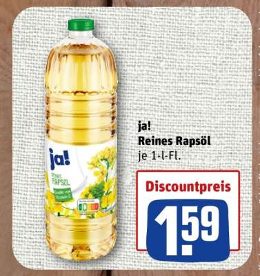 ja! Reines Rapsöl